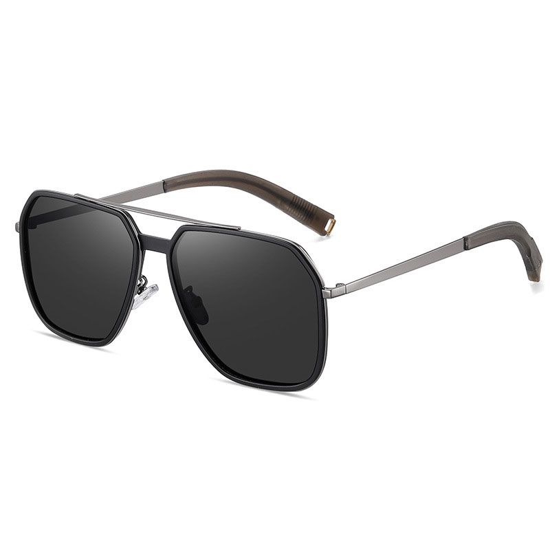 Retro Aluminum Magnesium Polarized Sunglasses for Men Women Night Vision Enhancement Driving Glasses Casual Photochromic Goggles