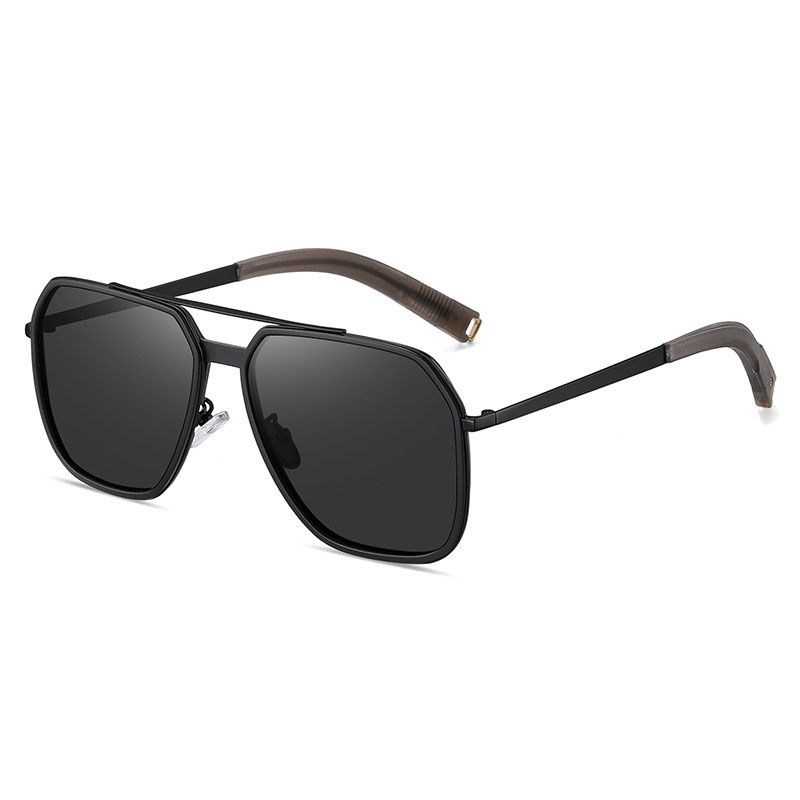 Retro Aluminum Magnesium Polarized Sunglasses for Men Women Night Vision Enhancement Driving Glasses Casual Photochromic Goggles
