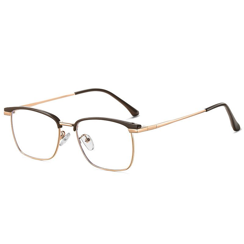 New Metal Vintage Square Optical Eye Glasses Frames Men Women Fashion Classic Business Clear Transparent Frame Eyeglasses Oculos