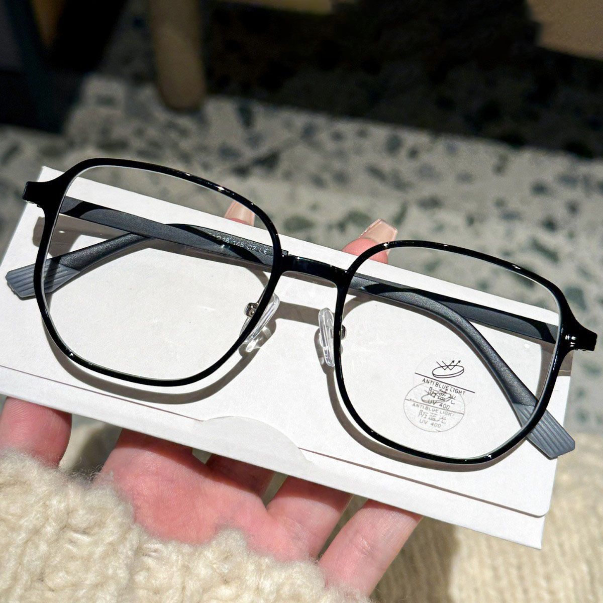 TR90 Photochromic Glasses For Women Men Fashion Round Eyewear For Women Office Computer Anti Blue Light Eye UV400 Sun Glasses