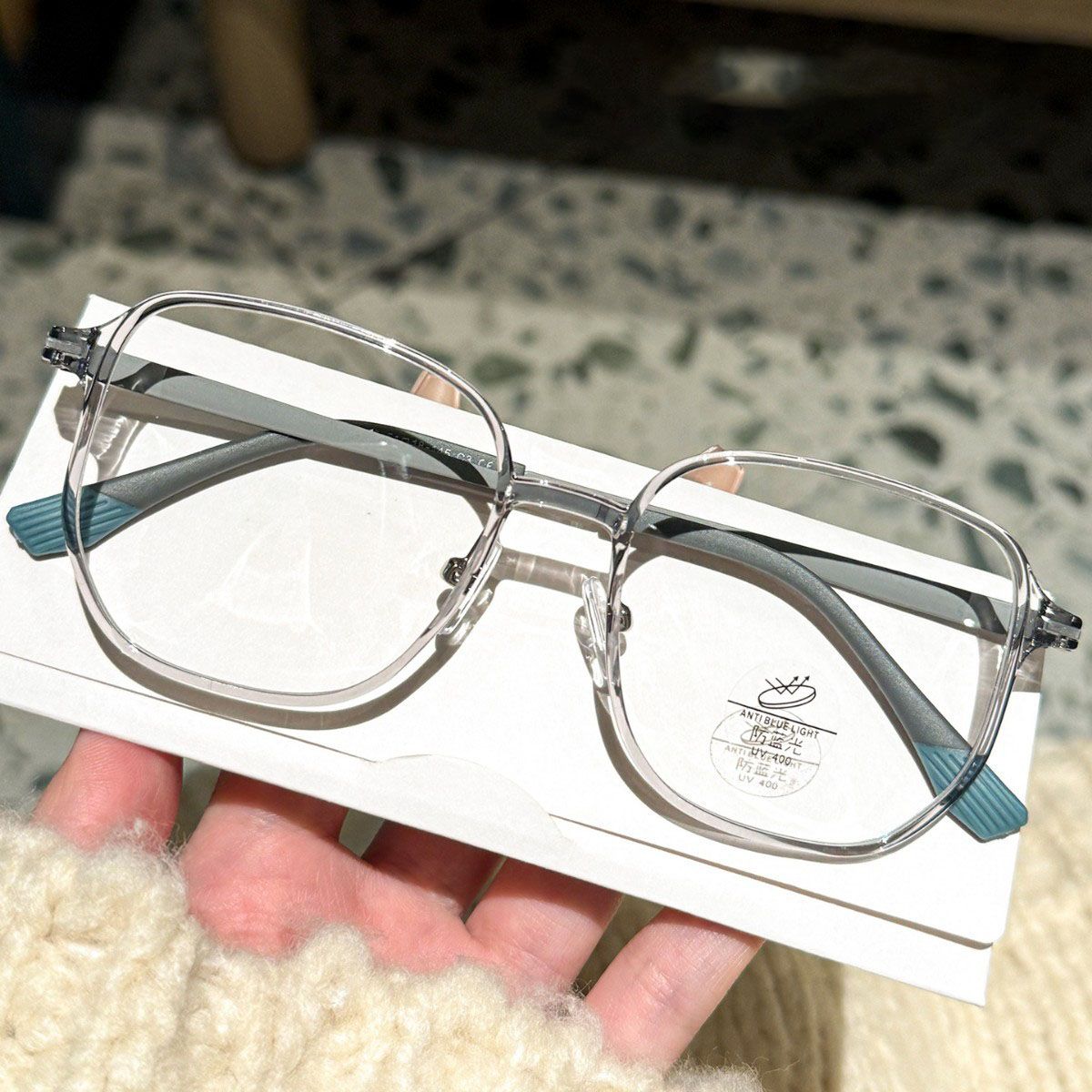 TR90 Photochromic Glasses For Women Men Fashion Round Eyewear For Women Office Computer Anti Blue Light Eye UV400 Sun Glasses