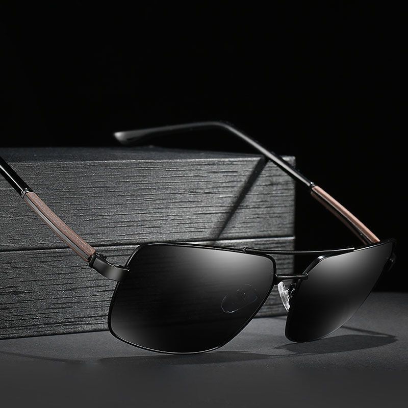 New Aviation Polarized Sunglasses Men Driving Mirror Metal Sun Glasses Male Brand Designer Retro UV400 Eyewear Accessories Gafas