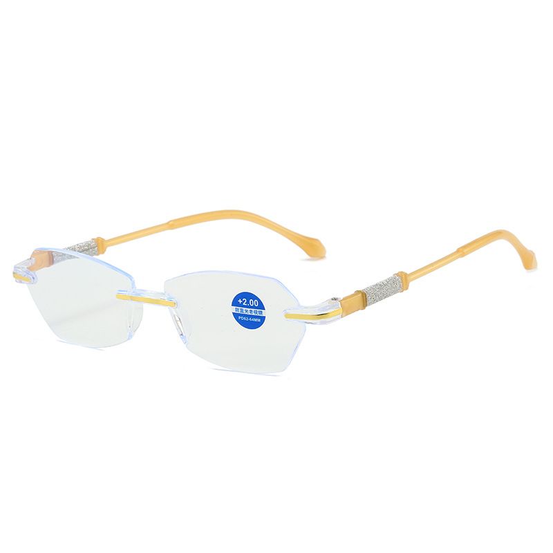 Retro Ultralight Cutting Frame Women Presbyopia Eyeglasses Blocking Blue Light Reading Glasses Farsighted Eyewear with Diopters