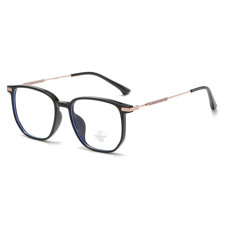 Square Flash Diamond Legs Decor Glasses Women Anti Blue Light Computer Glasses Black TR90 Spectacle Frame Fashion 2025 Glasses