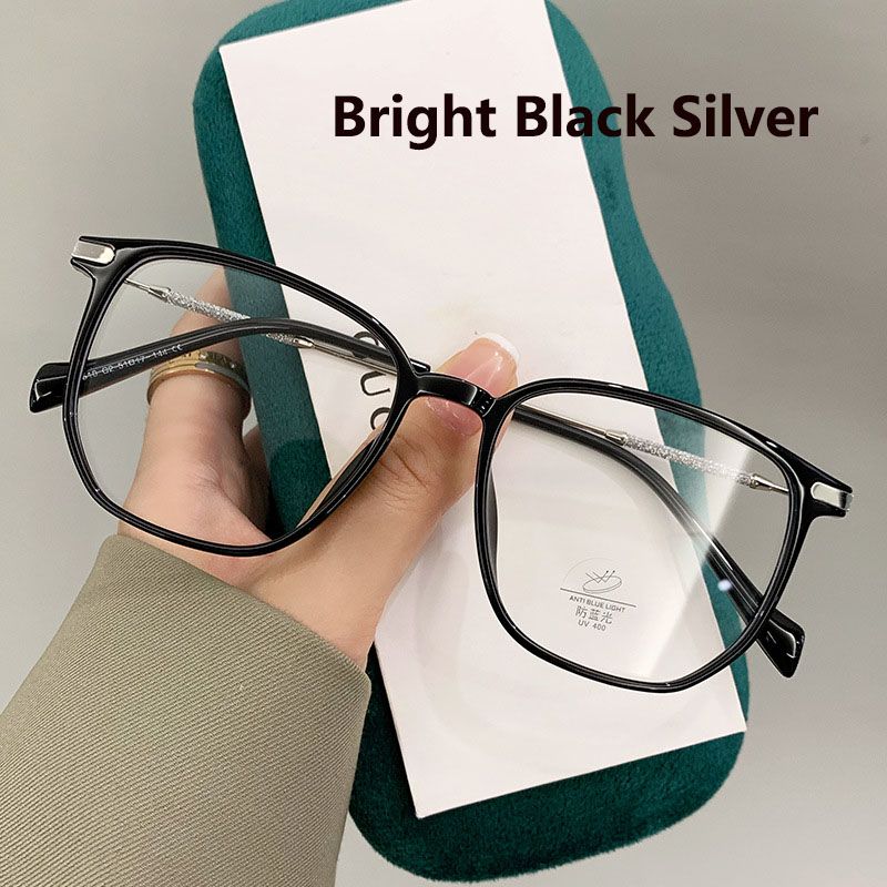 Square Flash Diamond Legs Decor Glasses Women Anti Blue Light Computer Glasses Black TR90 Spectacle Frame Fashion 2025 Glasses
