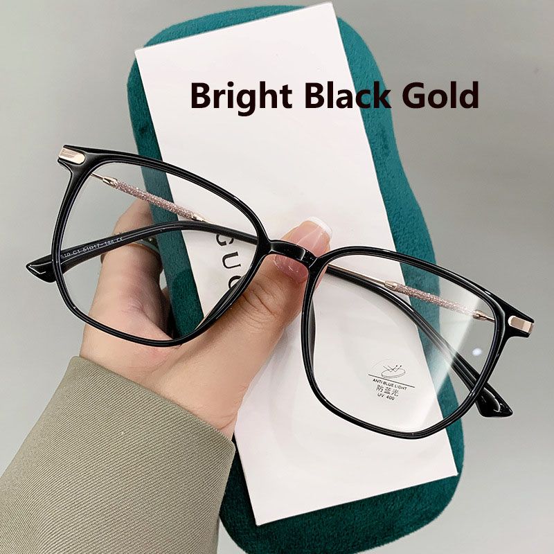 Square Flash Diamond Legs Decor Glasses Women Anti Blue Light Computer Glasses Black TR90 Spectacle Frame Fashion 2025 Glasses