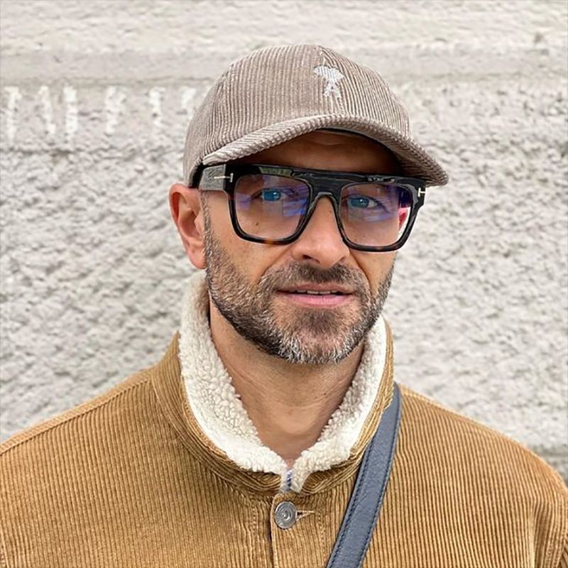 Oversized Vintage Anti Blue Light Optical Square Flat Top Glasses Frame Women For men Luxury Brand Designer  Eye Glass Frame