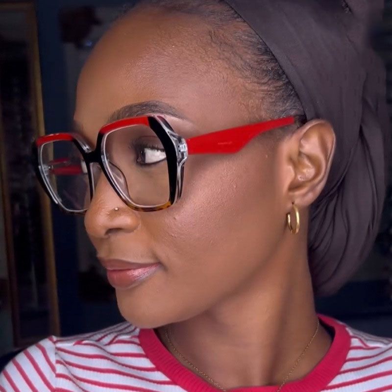 Retro Anti Blue Light Computer Glasses Frame Women Oversized Men Trendy Fashionable Stylish Eyeglasses Classic Spectacles Ouclos