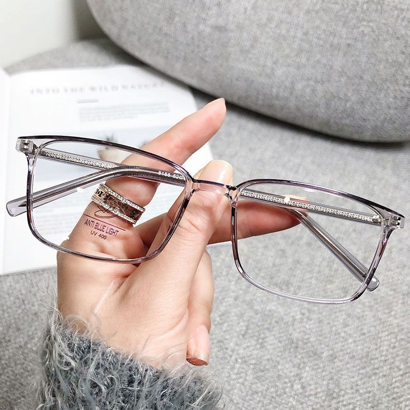 2025 New TR90 Square Frame Blue Light Blocking Glasses Lightweight Comfortable for Men and Women Fashion Computer Gaming Glasses
