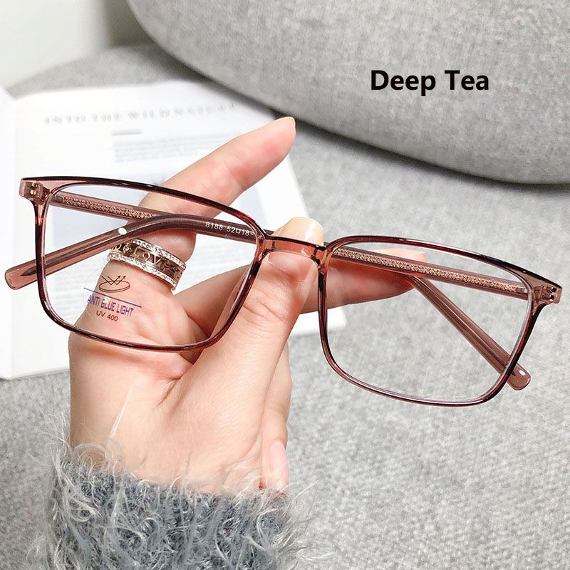 2025 New TR90 Square Frame Blue Light Blocking Glasses Lightweight Comfortable for Men and Women Fashion Computer Gaming Glasses