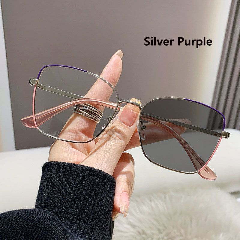Fashion Trendy Photochromic Cat Eye Glasses Frame For Luxury Women Computer Eyeglasses Outdoor Color Changing UV400 Sunglasses