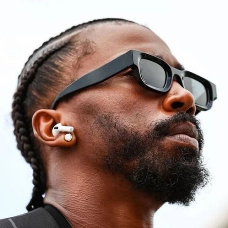 New Fashion Small Sunglasses Rectangle Thick Frame Square Sun Glasses Men's Black Blue Ladies Sun Shades Uv400 Unisex Eyewears