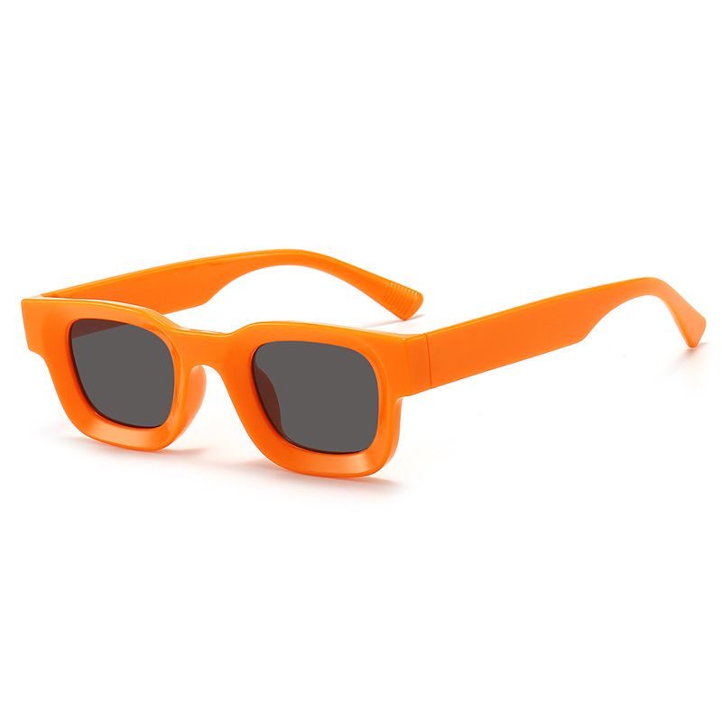 New Fashion Small Sunglasses Rectangle Thick Frame Square Sun Glasses Men's Black Blue Ladies Sun Shades Uv400 Unisex Eyewears