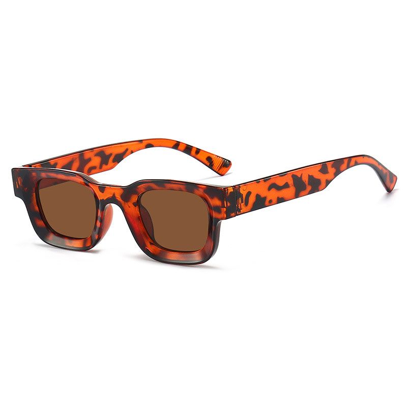New Fashion Small Sunglasses Rectangle Thick Frame Square Sun Glasses Men's Black Blue Ladies Sun Shades Uv400 Unisex Eyewears