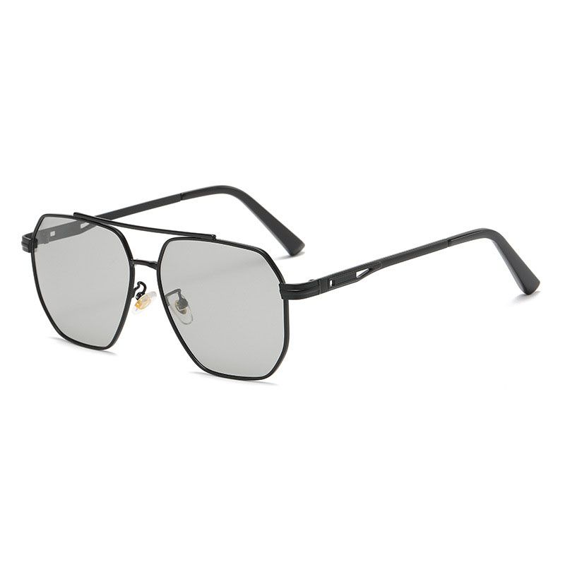 Luxury Metal Photochromic Sunglasses Men Women Fashion Polarized Sun Glasses Stylish Chameleon Anti-glare Driving Shades UV400