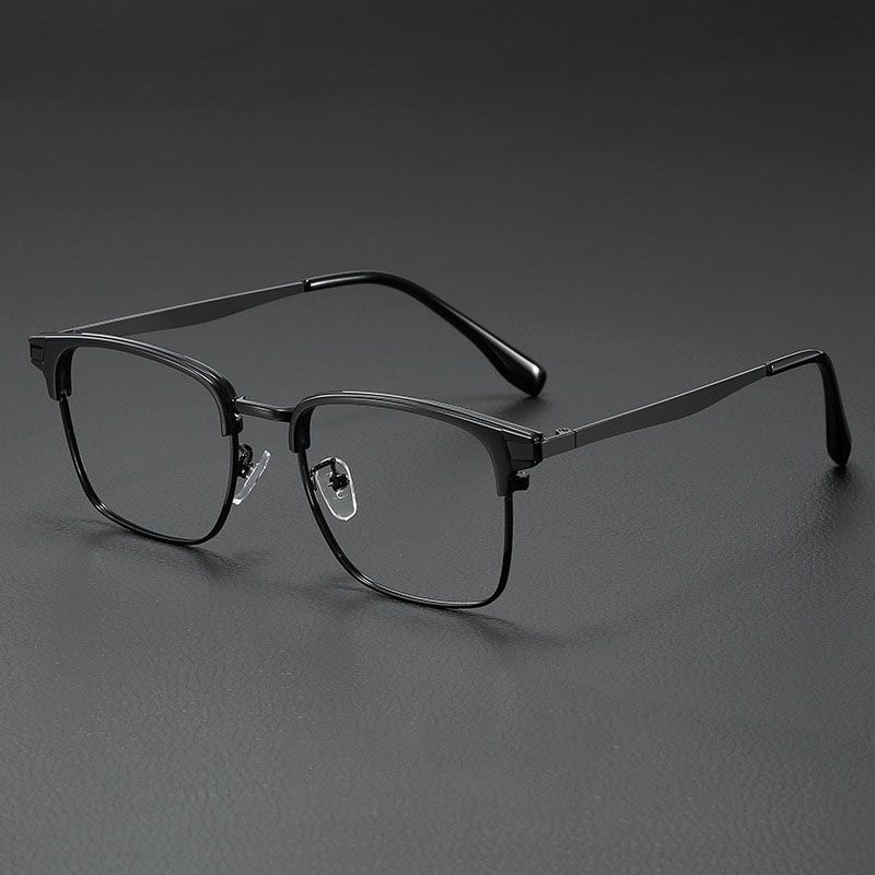 2025 New Anti-Blu-Ray Square Glasses Tr90 And Metal Men'S And Women'S Same Computer Mirror Competitive Gaming Goggles Glasses