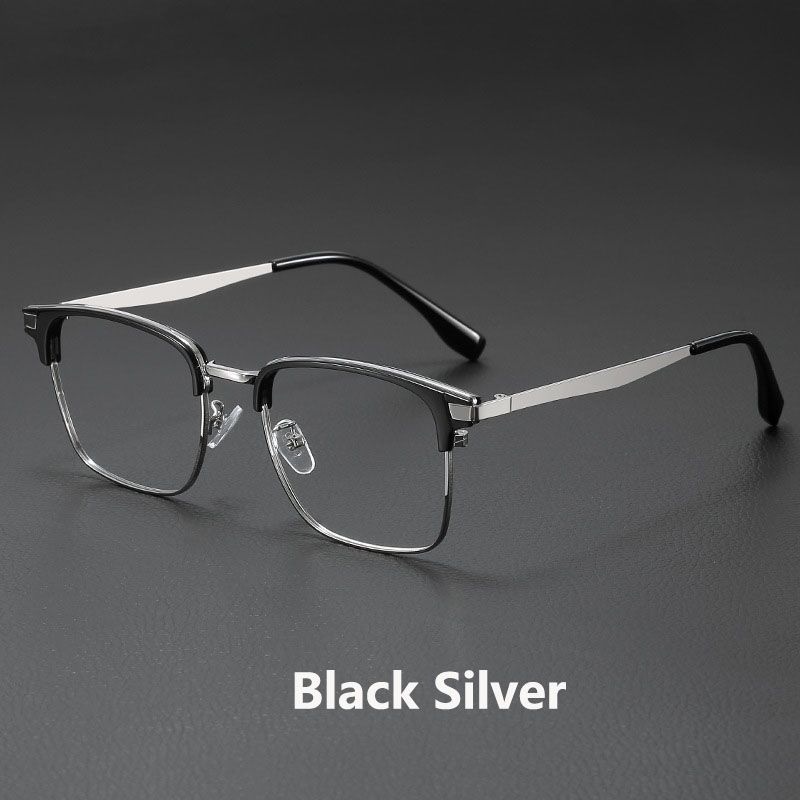2025 New Anti-Blu-Ray Square Glasses Tr90 And Metal Men'S And Women'S Same Computer Mirror Competitive Gaming Goggles Glasses