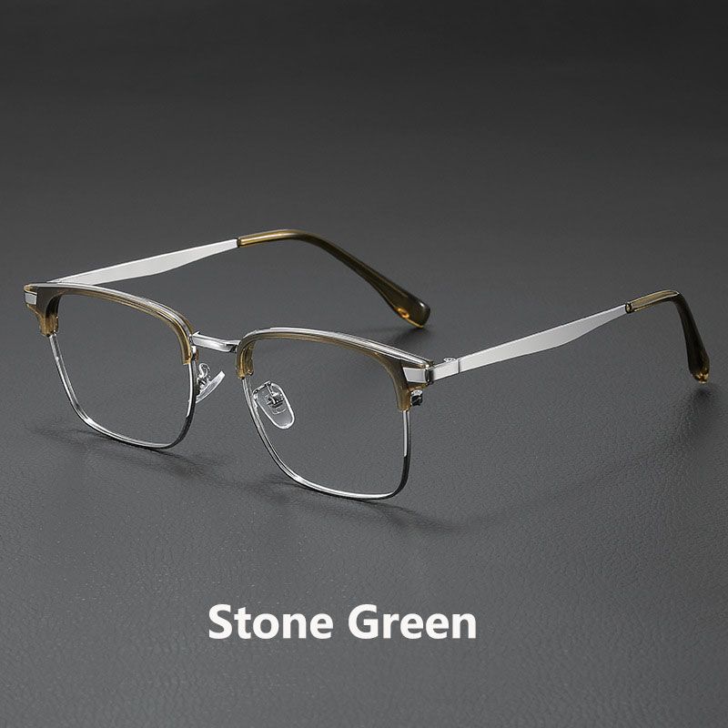 2025 New Anti-Blu-Ray Square Glasses Tr90 And Metal Men'S And Women'S Same Computer Mirror Competitive Gaming Goggles Glasses