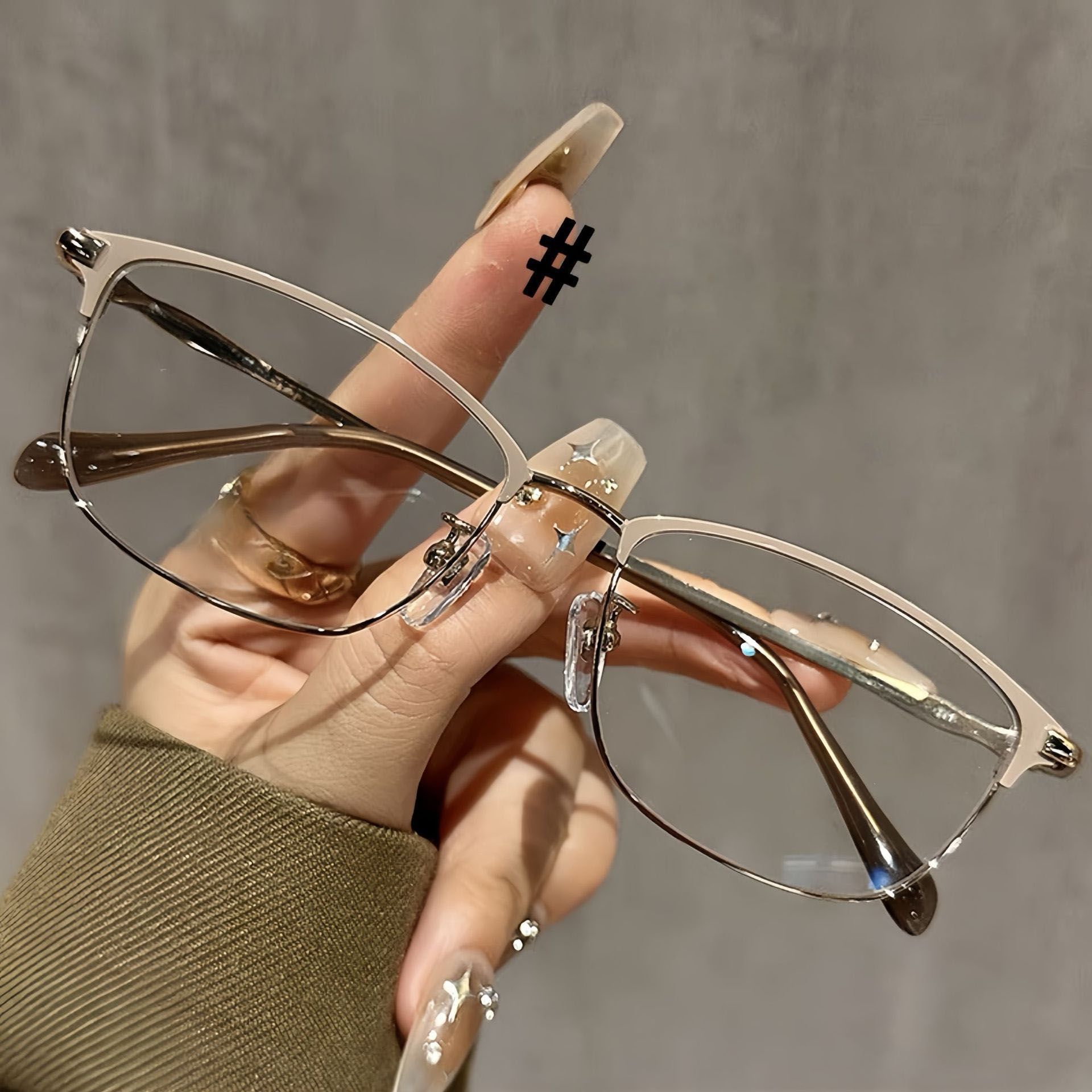 Unisex Goggles Anti-Blue Light Optical Glasses Pure Titanium Full-rim Frame Eyeglasses Rx Men Glasses for Male Computer Eyewear