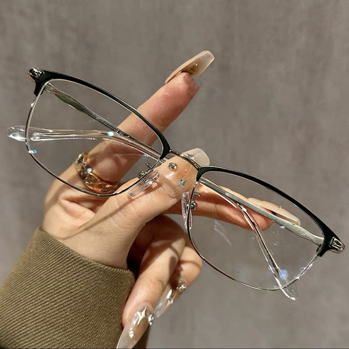 Unisex Goggles Anti-Blue Light Optical Glasses Pure Titanium Full-rim Frame Eyeglasses Rx Men Glasses for Male Computer Eyewear