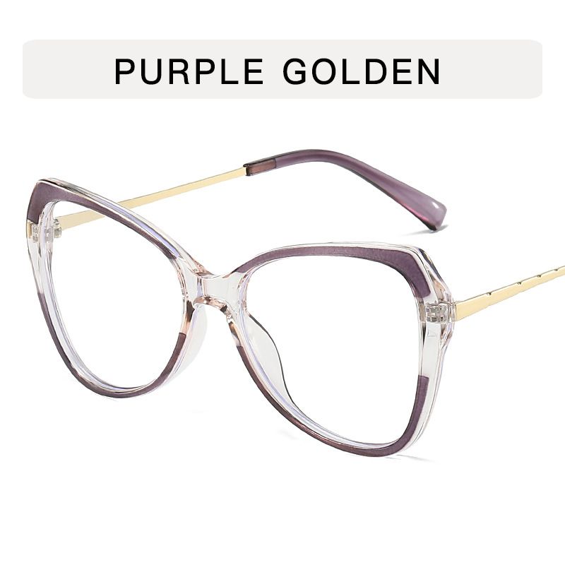 Luxury Brand Design Big Frame Cat Eye Blue Light Blocking Glasses Women Men Computer Optical Protection Eyeglasses Unisex Lentes