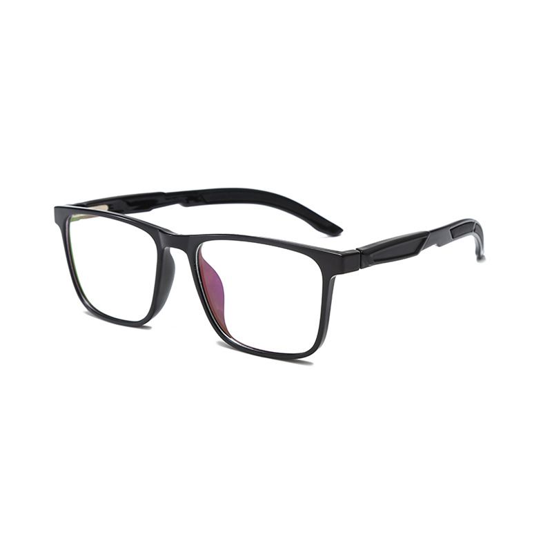 Men Retro Rectangle TR90 Anti Blue Light Glasses Frame Women Students Transparent Spectacles for Computer Gaming Optics Eyewear