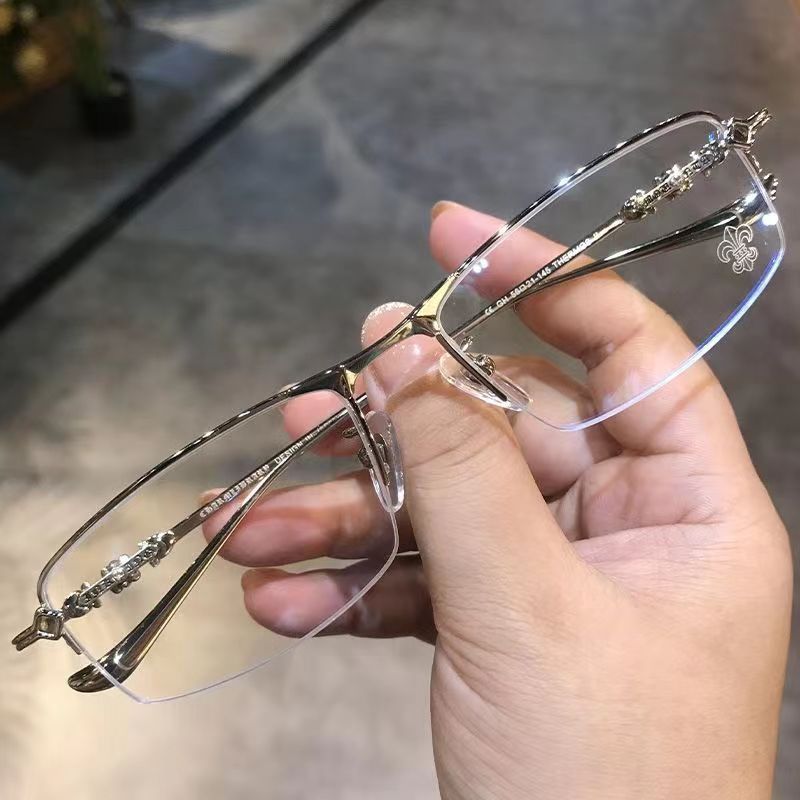 2025 New Photochromic Eyeglasses Anti Radiation Metal Frame Women Men Glasses INS Fashion Anti Blue Light Transitional Sunglasses