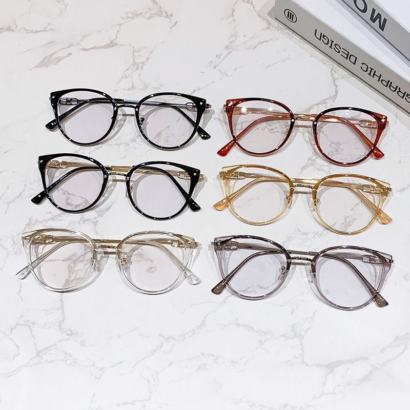 2026 Photochromic Glasses For Men Women Fashion Cat Eye Frame Transparent Lens Outdoor UV Protection Sun Shades Computer Eyewear