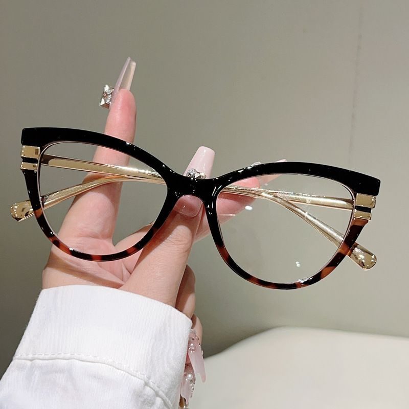 Fashion Vintage Cat Eye Anti Blue Light Optical Lens Glasses Women Luxury Computer Clear Lens Customize Eye Glasses Frames