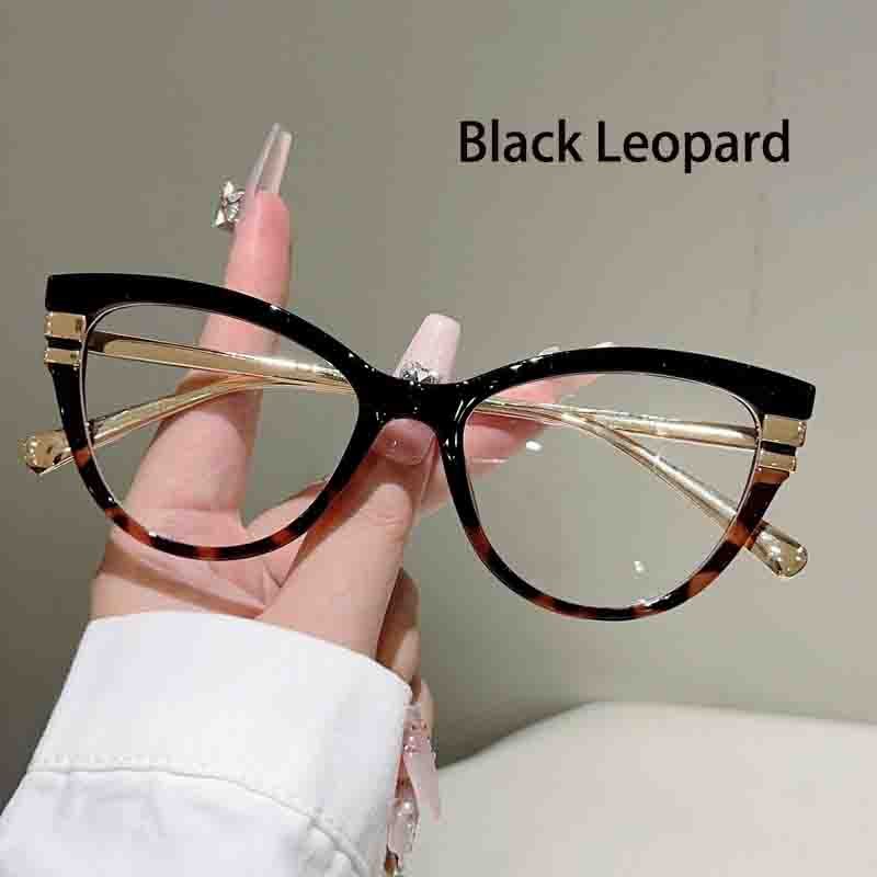 Fashion Vintage Cat Eye Anti Blue Light Optical Lens Glasses Women Luxury Computer Clear Lens Customize Eye Glasses Frames