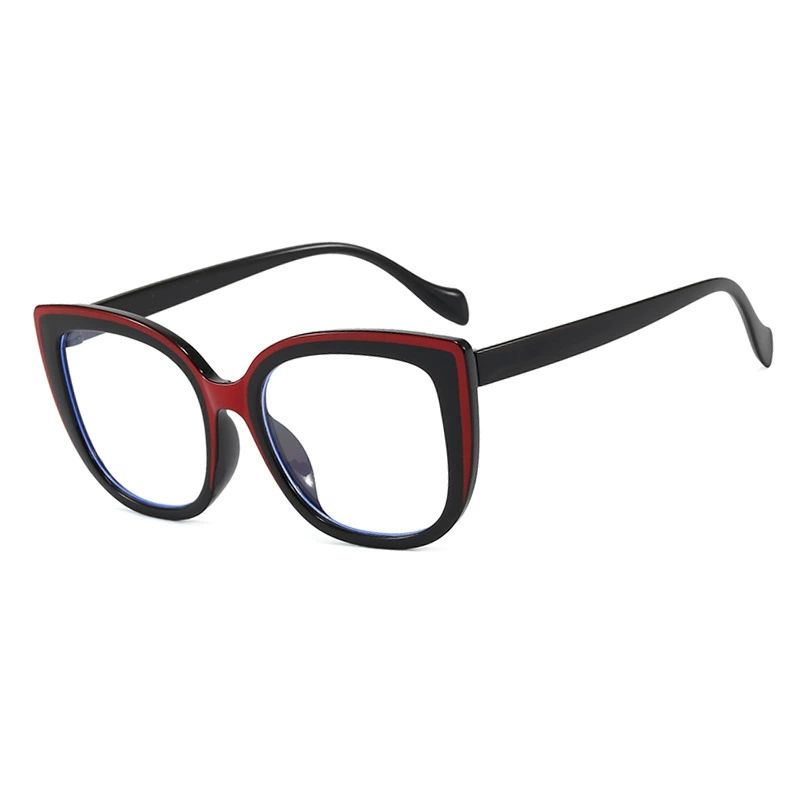 Retro Transparent Computer Glasses Women Anti Blue Light Square Cat Eye Eyewear Blocking Glasses Optical Spectacle Eyeglasses