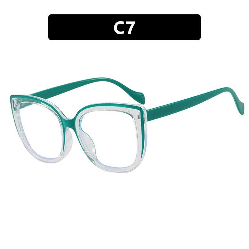 Retro Transparent Computer Glasses Women Anti Blue Light Square Cat Eye Eyewear Blocking Glasses Optical Spectacle Eyeglasses