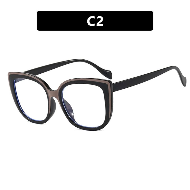 Retro Transparent Computer Glasses Women Anti Blue Light Square Cat Eye Eyewear Blocking Glasses Optical Spectacle Eyeglasses