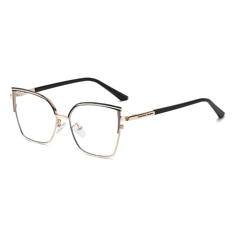 Fashion Light Photochromic Glasses Women Cat Eye Eyeglasses Minimalist Oversized Optical Computer Glasses Frames Clear Glasses