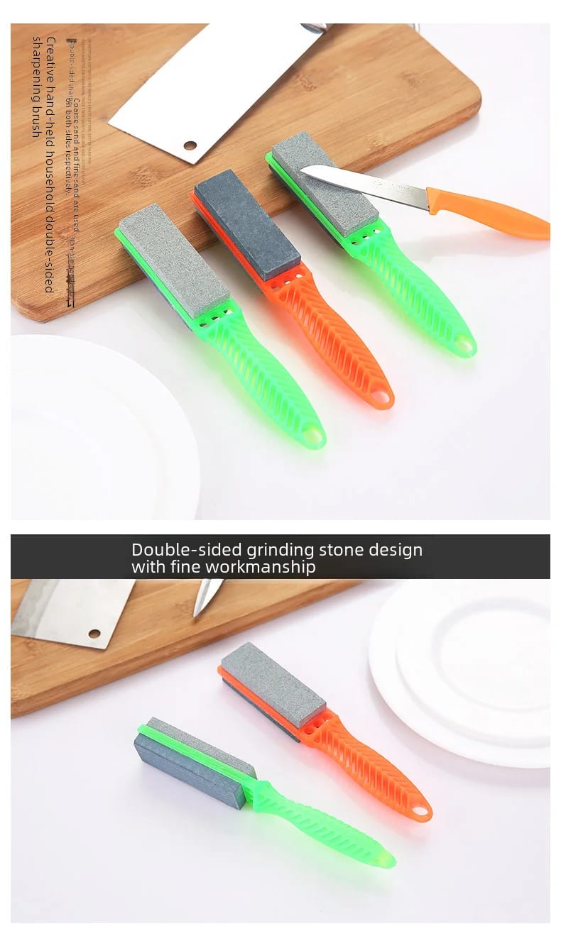 Double sided ultra fine kitchen knife sharpener ...Household kitchen scissors sharpening oilstone knife grinder