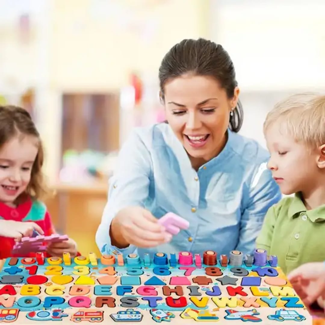 7-1 Kids Learning Montessori wooden Educational Toys