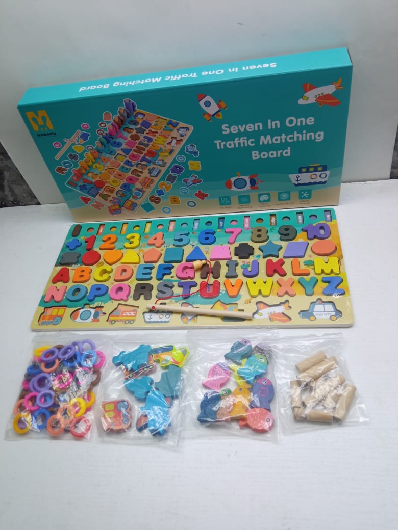 7-1 Kids Learning Montessori wooden Educational Toys