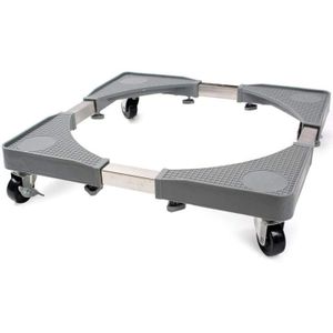 Movable Fridge BaseWashing Machine Stand Top Loading Washing Machine Refrigerator Stand Fridge Base Trolley Stand with Wheels Multi-Functional Roller Base Movable Adjustable Base for Dryer 80CM by 80