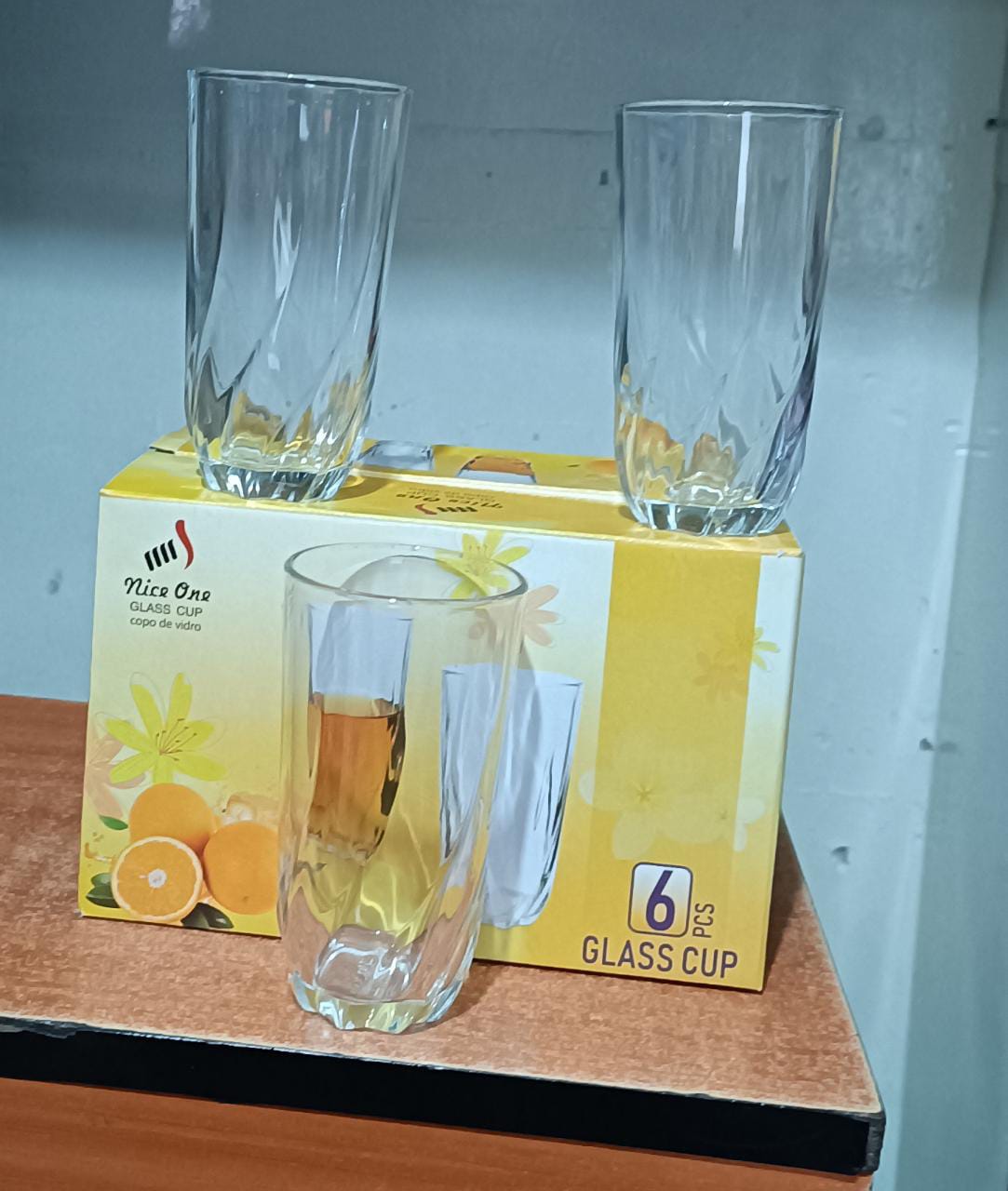 PROMOTION 🤑 Nice One 6pcs 387ml High Quality Classy Whiskey Wine Water Glass (BYD-29 GLASS CUP). Perfect for red or white wine