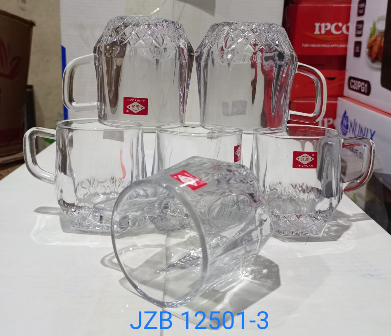 ** NEW ARRIVAL **JZB-12501-2 GLASS CUP 6 PICES SET 280ML.at the perfect temperature.
This mug is not only functional but also works of art that you can enjoy.
Perfect for anyone who likes unique and b