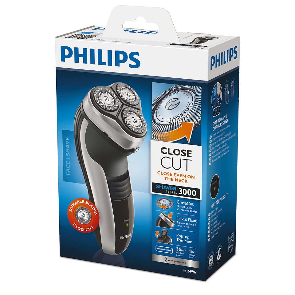 🦋ON STOCK🎀Philips Smoother Shaver series 3000☀️3D Floating Heads move for a convenient clean shave
Aquatec for a refreshing wet or convenient dry shave 
Intuitive indicator to see when the shaver ba