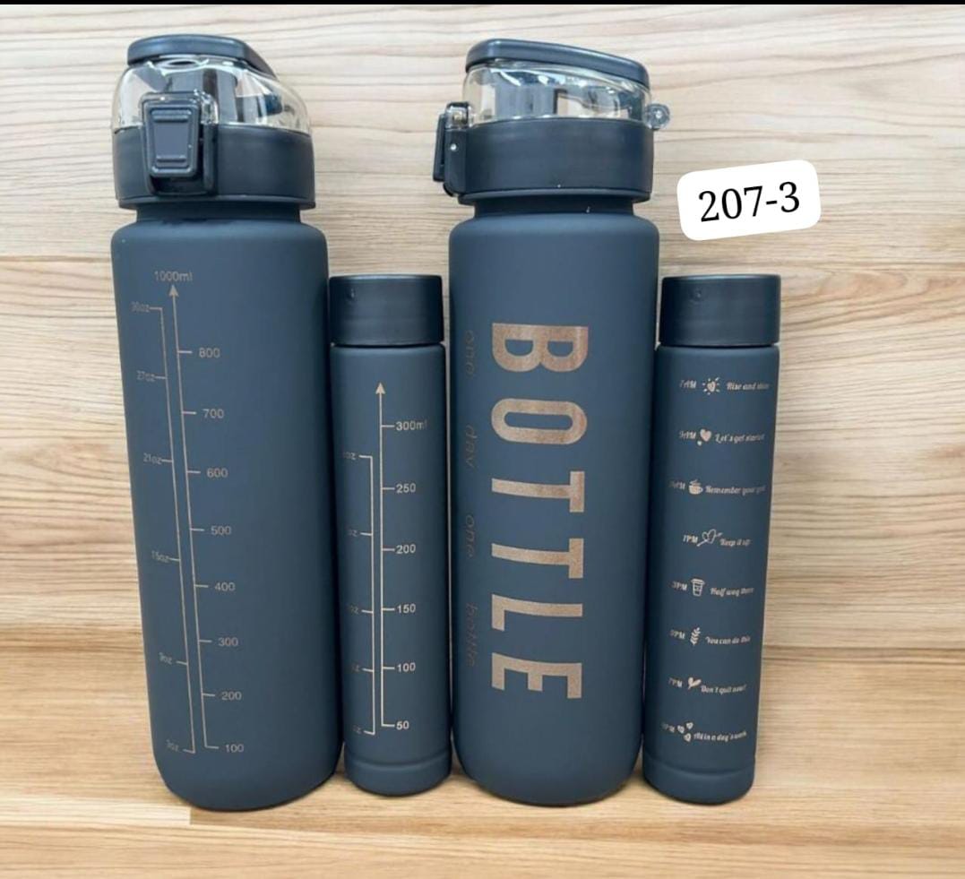 🥢2 In 1 Motivational Water Bottle With Time Marker▪️✨️.Suitable for hot and cold drinks.
Capacity: 1000ml;
Size: 22.5*7.5cm;
Material: Food grade plastic and silicone.
BPA Free.
Durable.
Can be