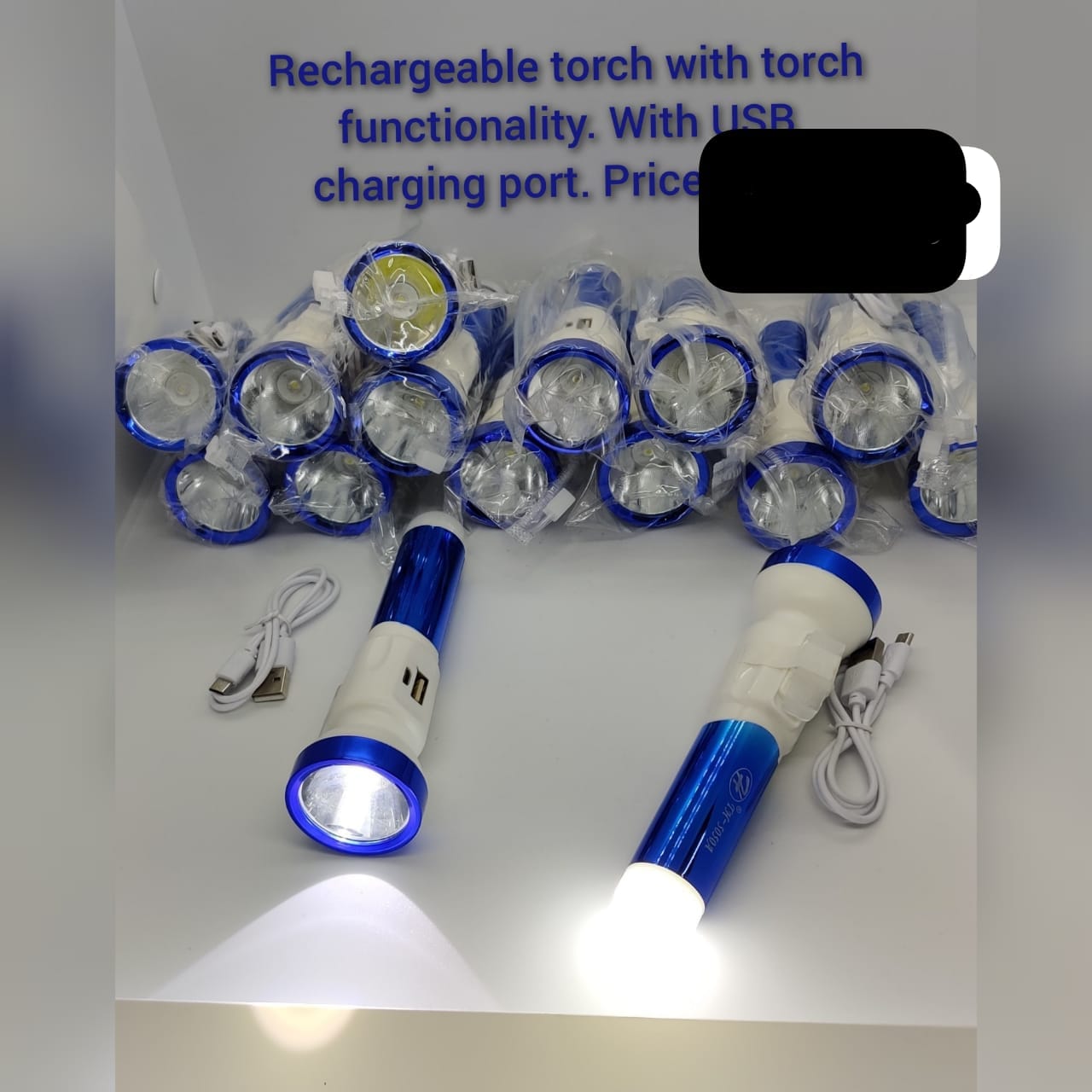 ✔️🪄Rechargeable Solar Energy Flashlight Torch🥢✔️✔3 in 1 solar powered torch
✔ be charged using solar or/and electricity.
✔ be used as a power bank to charge your phone.
✔With a very bright LED torch