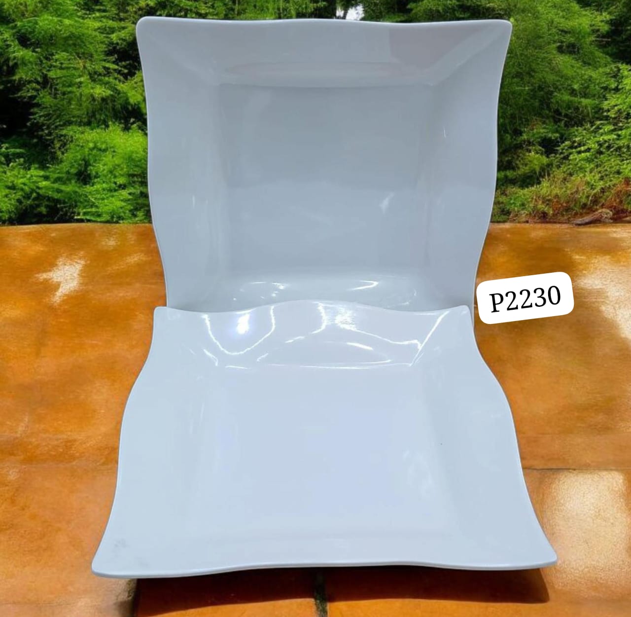 👍🍂PERFECT CHOICE 🍂👍Melamine 6 psc square plates.Melamine plates are durable and unbreakable , they look and feels like fine porcelain and ceramic. They are also durable and elegant.Melamine 6pcs d