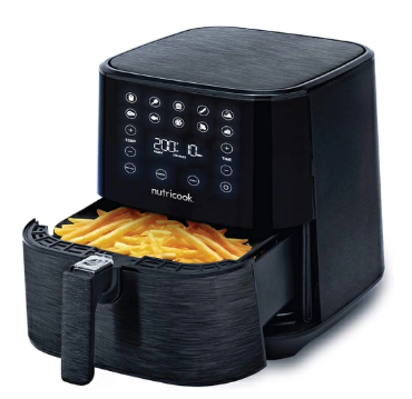 Nutricook NC-AF205K 2 Rapid Air Fryer 5.5L – Oil-Free Healthy Frying with Smart Touch Controls, Pre-Set Programs & Dishwasher Safe Basket – Ideal for Fast, Crispy Cooking at Home