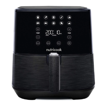 Nutricook NC-AF205K 2 Rapid Air Fryer 5.5L – Oil-Free Healthy Frying with Smart Touch Controls, Pre-Set Programs & Dishwasher Safe Basket – Ideal for Fast, Crispy Cooking at Home