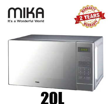 SMART KITCHEN ★ Mika 20L Digital Microwave With Grill – 900W Heating, 1000W Grilling, Auto Menu, Timer & Touch Panel – Compact, Stylish & Efficient for Home or Office