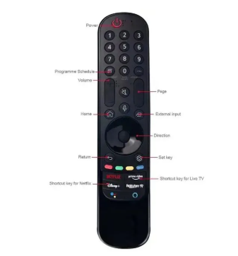 LG Smart Magic TV Remote – Universal Replacement with Netflix, Prime Video & Disney+ Buttons, Voice Command, Bluetooth/IR for LG OLED, UHD, NanoCell & Smart TVs (2020–2024 Models)