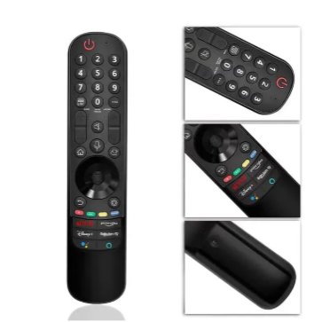 LG Smart Magic TV Remote – Universal Replacement with Netflix, Prime Video & Disney+ Buttons, Voice Command, Bluetooth/IR for LG OLED, UHD, NanoCell & Smart TVs (2020–2024 Models)