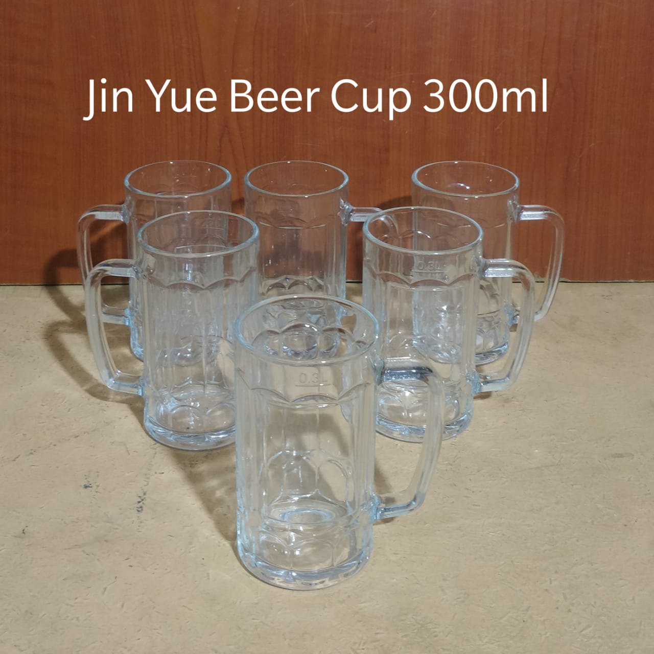 Set of 6pcs highquality Jin yue kitchen glass beer mug